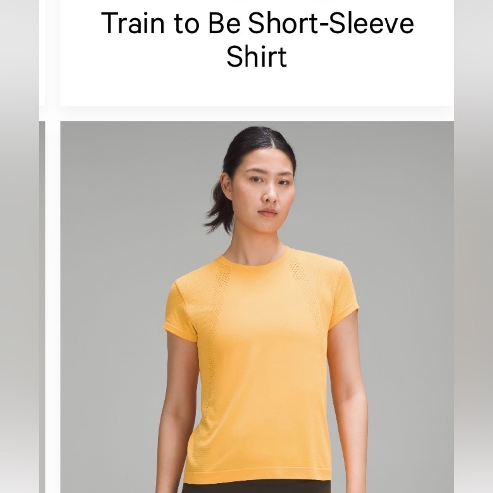 Lululemon Train To Be Short Sleeve Top